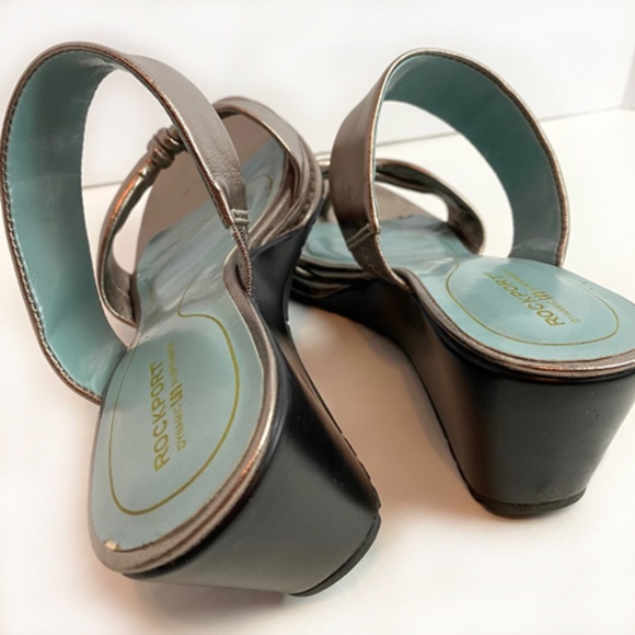 ROCKPORT Leather Wedge Sandals - Picture 6 of 7